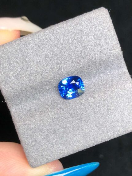 1.16 Carat Heated Sapphire, Cornflower Blue, Cushion Cut