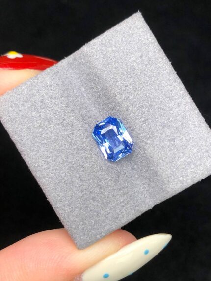 2.01ct Unheated Sapphire - Cornflower Blue Octagonal Cut